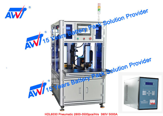 AWT Automatic Lithium Battery Spot Welder Double Side 18650 32650 HDL6030 Pneumatic 2800-3500pcs/Hrs 380V 5000A